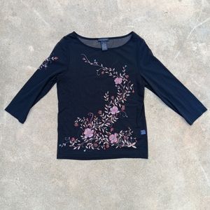 Sheer Black Top from the LIMITED.